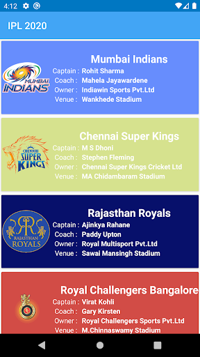 Dream11 IPL 13 Schedule,Teams,Score