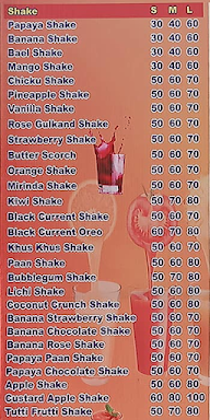 Juice Corner menu 5