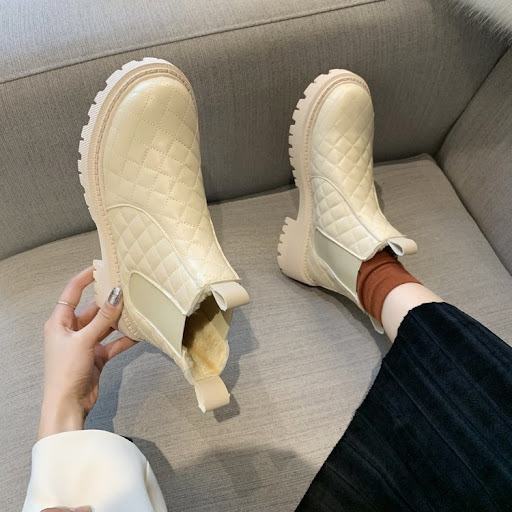 Title 2, Plush Chelsea Fashion Snow Boots for Women, war...