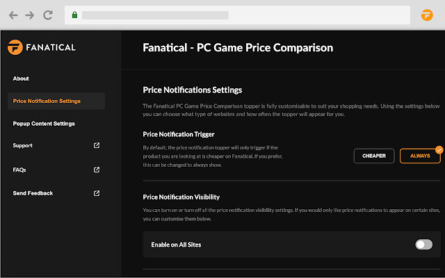 Comparação de preços de jogos para PC Fanatical
