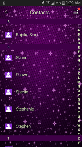 Go SMS Pro Purple Black Theme