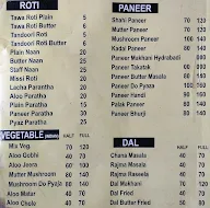 Sachdeva Vaishno Dhabha menu 2