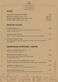 The Bawa Kitchen menu 1