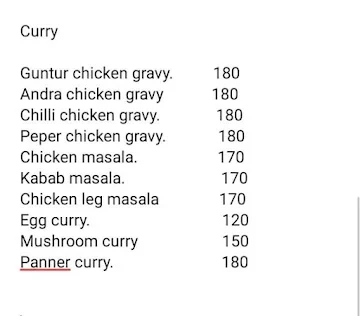 Sri Banashakari Biryani Adda menu 