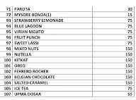 Vizag Xpress menu 3