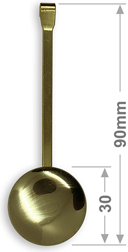 Pendulum Rod & Bob, 30mm gold