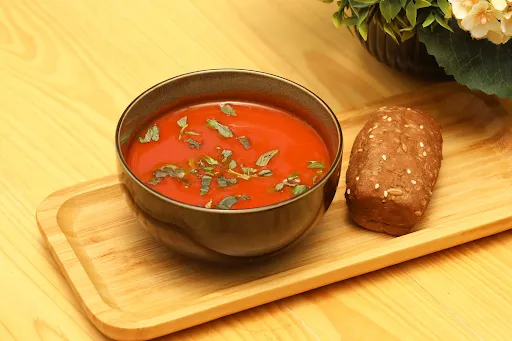 Tomato Rocket Pesto Soup