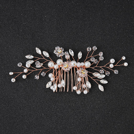Title 10, Vintage Minimalist Brides Hair Comb Wavy desig...