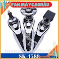 Máy Cạo Râu Đa Năng Shaver Sk1588 Cao Không Đau Rat, Thông Minh Chông Nươc - Fan.maycaorau