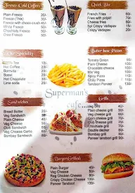 Superman's Cafe menu 1