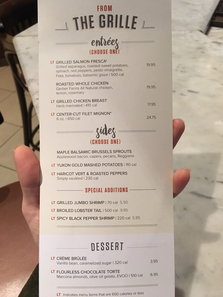 GF MENU - back