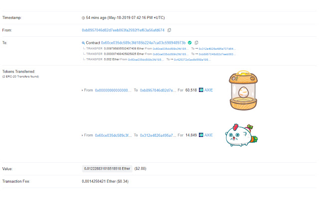 Etherscan Axies