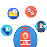 LPG Gas Booking/Subsidy Status icon