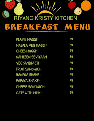 Riyano Kristy Kitchen menu 2