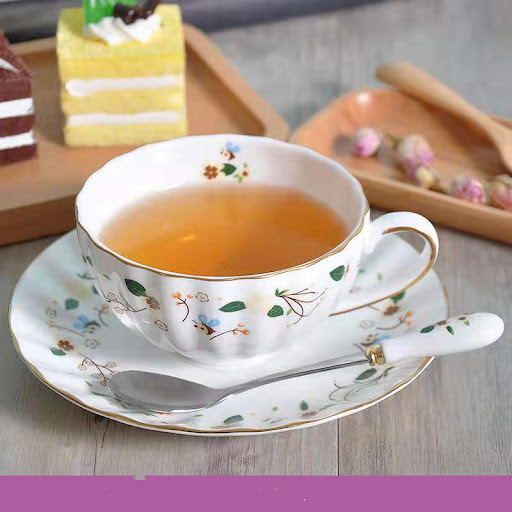 Title 5, European Style Simple Couple Ceramic Cup Flower...