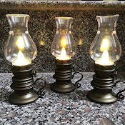 Đèn Dầu Điện Tử Chạy Pin Cao 14Cm