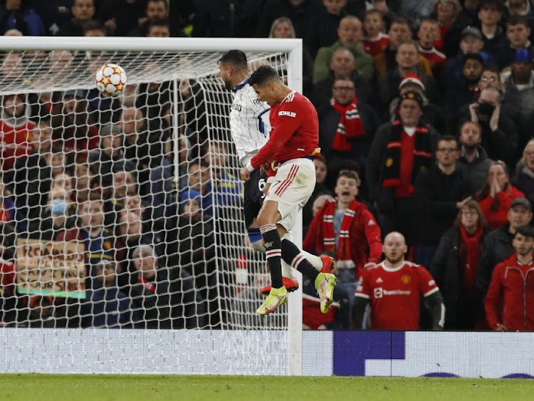 Manchester United's Cristiano Ronaldo scores the winner against Atalanta in the Champions League match Old Trafford, Manchester on October 20, 2021