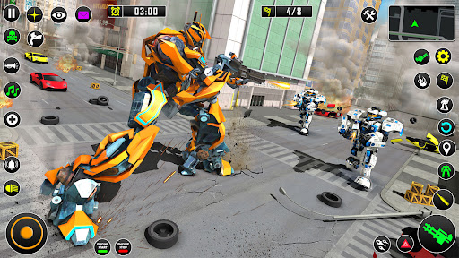 Screenshot Shark Robot Car Game 3d