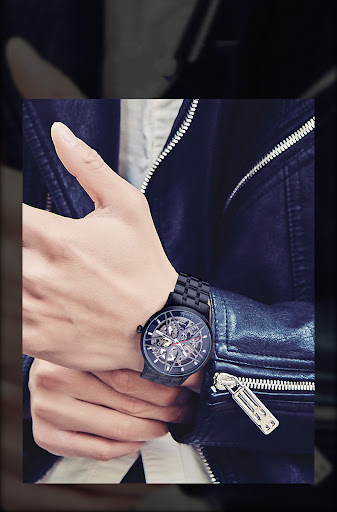 Title 10, Automatic hollow waterproof male mechanical wat...