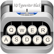 3D Typewriter Black & White 10001006 Icon