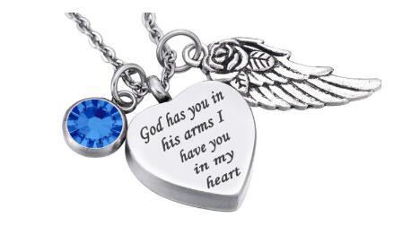 Title 12, Stainless Steel Perfume Bottle Ashes Pendant. K...