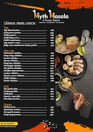 Myth Masala menu 1