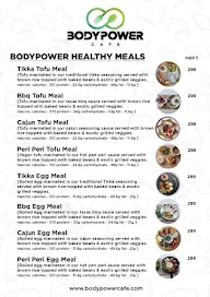 Body Power Cafe menu 1