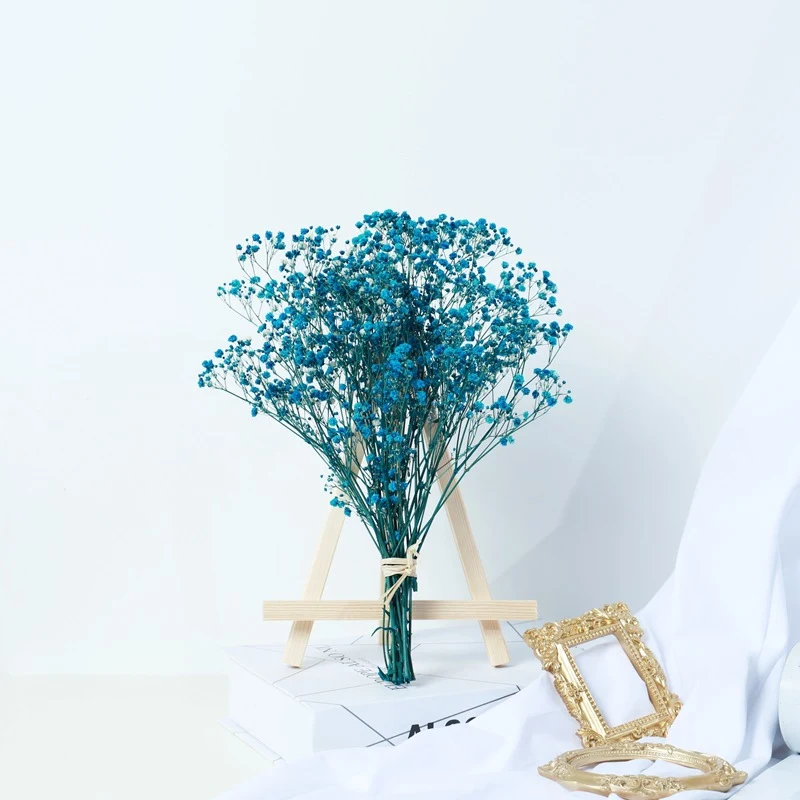 Gypsophila Dried Flower Bouquet for Living Room Decoration, air dried real flowers, creating a natural and elegant home 