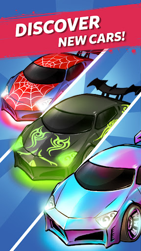 Screenshot Merge Neon Car: Idle Car Merge