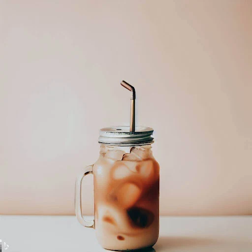 Peach Iced Coffee [450 Ml, 1 Mason Jar]