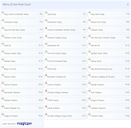 Sai Food Court menu 1