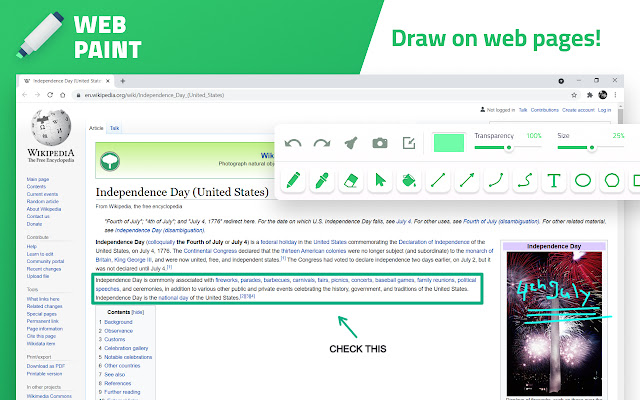 Web Paint Smart chrome extension