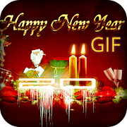 Happy New Year GIF 2018  Icon