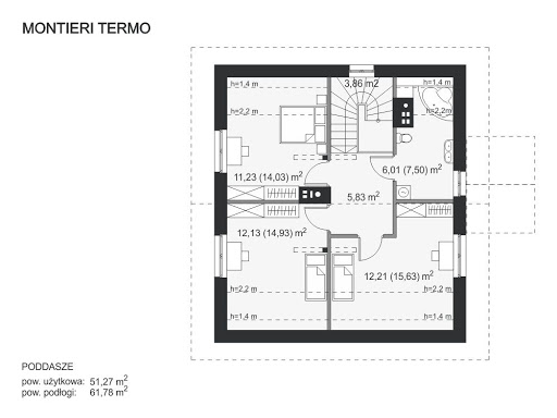 Montieri Termo - Rzut poddasza