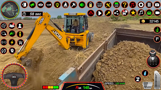 Screenshot JCB 3Dx Backhoe Loader Driving