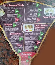 Super Samosas menu 1