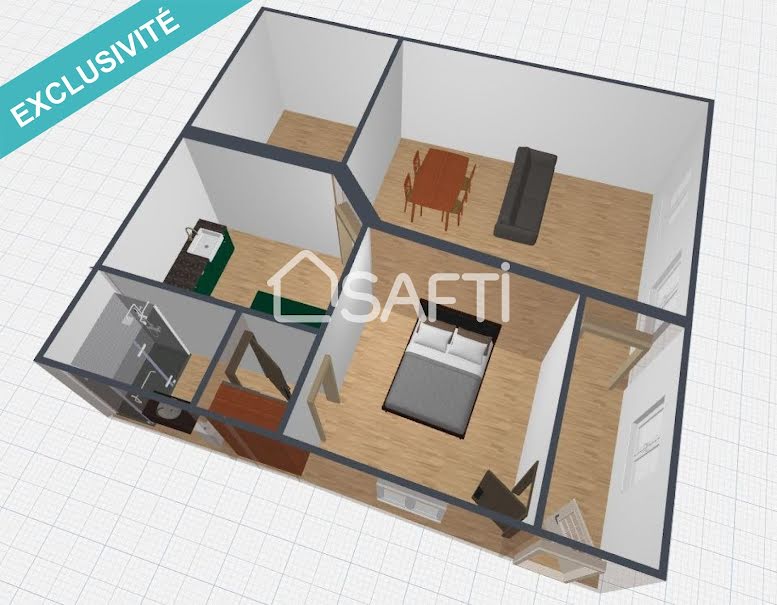 Vente appartement 2 pièces 50 m² à Callas (83830), 115 000 €