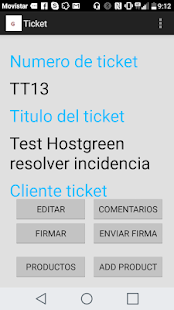 App Android Gestión Tickets vTigerSpain