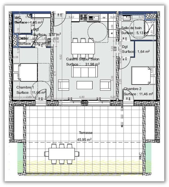 Vente appartement 3 pièces 68.32 m² à Morteau (25500), 322 500 €