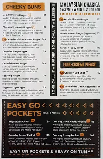 The Tummy Section menu 