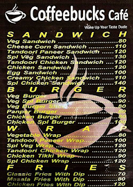 Coffeebucks Cafe menu 1