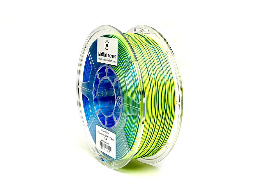 Blue Yellow Silky MH Build Series Magic PLA Filament - 1.75mm (1kg)