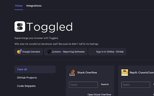 Toggled Dev Preview 3