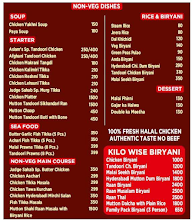 Aslam's menu 1