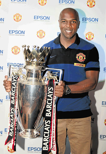 Former Manchester United star Quinton Fortune on his SA roadshow. Picture: SIMPHIWE NKWALI