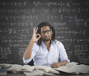 Maths teacher. This picture is used here for illustrative purposes only Photo - Stock image