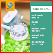 Đèn Led Nepall Đèn Led Cao Cấp Thân Đèn Xoay 360 Độ Gắn Trên Thành Bể Cá Thủy Sinh Mini, Bể Cá Để Bàn