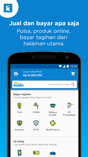 Kudo: Agen Pulsa & PPOB Bayar Tagihan Online Murah screenshot 2.