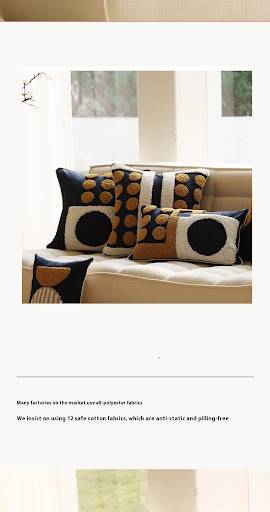 Title 5, Spring and Summer Loop Tufted Embroidery Pillow...