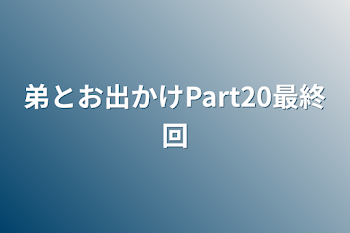 弟とお出かけPart20最終回